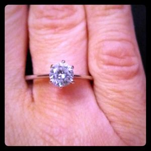 1/4 karat Genuine Swarovski Solitare Ring